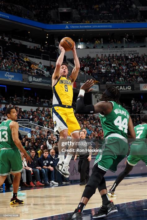 T J Mcconnell Of The Indiana Pacers Drives To The Basket During The