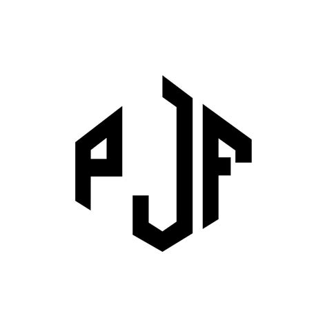 Pjf Letter Logo Design With Polygon Shape Pjf Polygon And Cube Shape Logo Design Pjf Hexagon