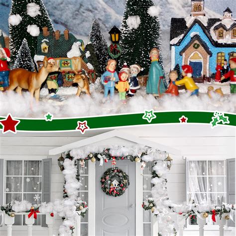 Snapklik.com : Riakrum Fake Snow Decor Artificial Fluffy Fiber Stuffing