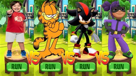 Tag With Ryan Vs Sonic Dash Vs Subway Surfers World Tour Subway City Vs