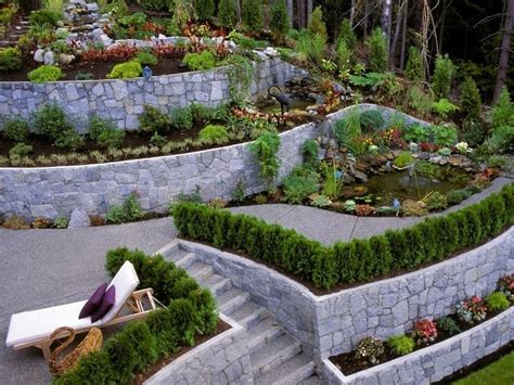 Garden Design For Steep Slopes Garden Design Ideas