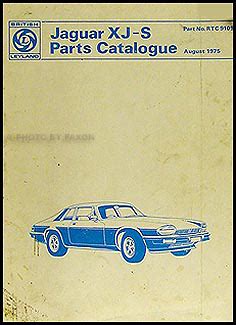 1976 1977 Jaguar XJ S Parts Book Original