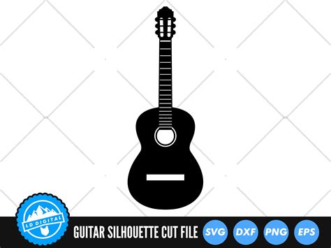 Silueta De Guitarra Archivos SVG Archivos De Corte SVG Archivos