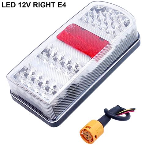 Led takavalo oikea 12V 1kpl liittimellä Perävalo traileriin