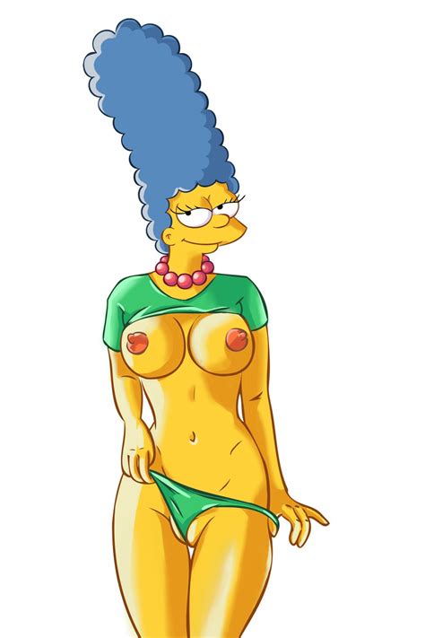 Rule 34 Breasts Clothes Clothing Color Female Female Only Front View Human Marge Simpson Solo