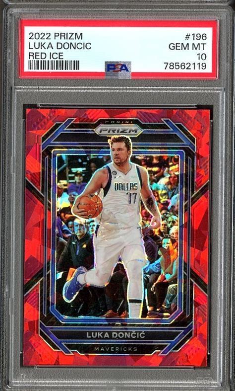 Luka Doncic Prizm Red Ice Psa Price Guide Sports Card