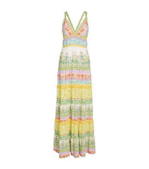 Alice Olivia Karolina Floral Maxi Dress Harrods Ae