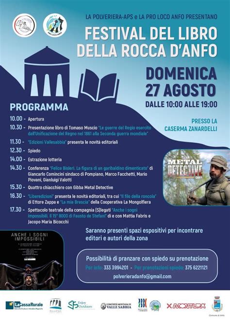 Idro Valsabbia Festival Del Libro Alla Rocca D Anfo