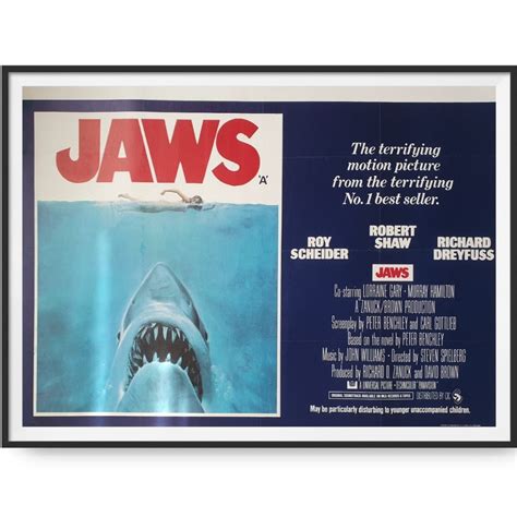 Jaws (1975) UK Quad Poster - Cinema Poster Gallery