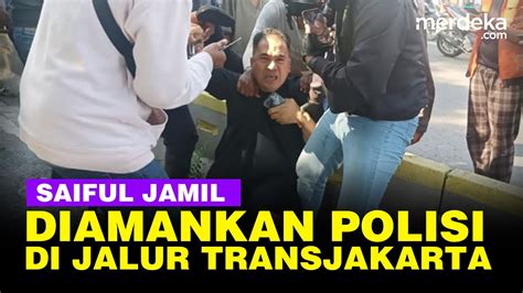 Detik Detik Pedangdut Saiful Jamil Sampai Duduk Di Jalur Transj