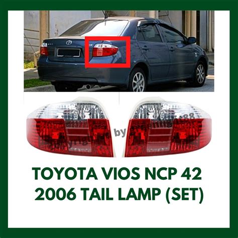 TOYOTA VIOS NCP42 2ND GEN 2006 TAIL LAMP LAMPU BELAKANG TYC SET