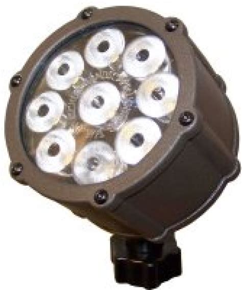 LED Strahler: 12 Volt Effekt LED Strahler 12,4 W, 10 Grad Linse, braun.