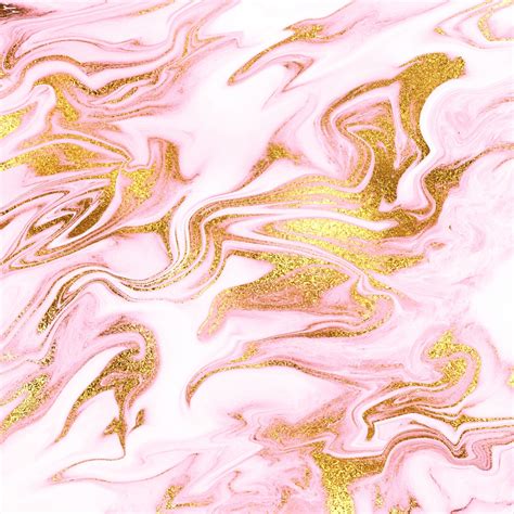 Gold Veined Pink Marble Wallpaper From Rose Gold Marble