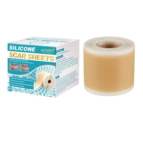 ALIVER Silicone Gel Strips Patch Silicone Scar Sheets Reusable Silicone