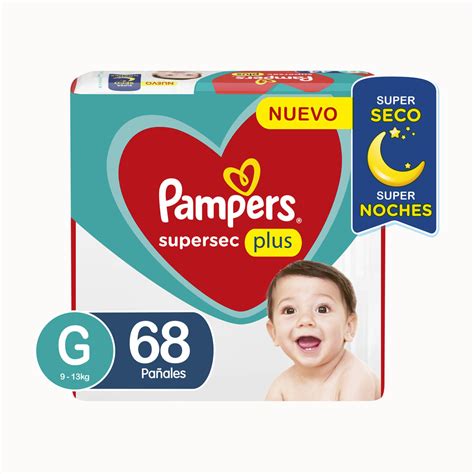 Pañales Pampers Supersec Plus G 68 Un Jumbo