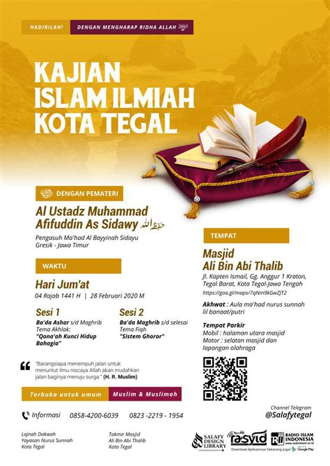 AUDIO Kajian Islam Ilmiah Kota Tegal Bersama Al Ustadz Muhammad