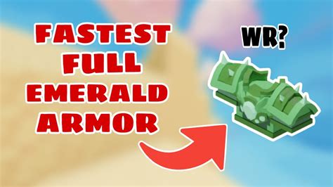 Fastest Full Emerald Armor In Skywars Roblox Bedwars Youtube