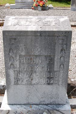 John F Acker M Morial Find A Grave