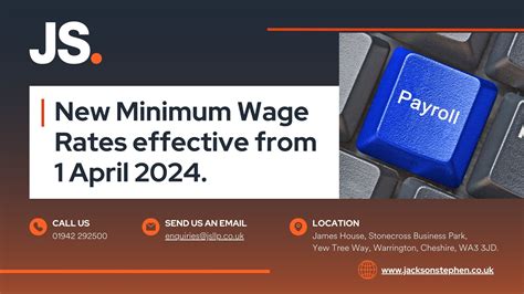 New Minimum Wage Rates effective from 1 April 2024 | Jackson Stephen