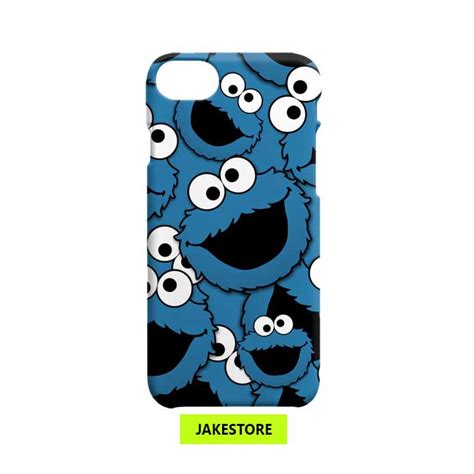 Jual Casing Iphone 4 4s 5 5s Se 5c 6 6s Plus 7 8 X Xs Max Xr 11 Pro 12 Cookie Monster Pattern