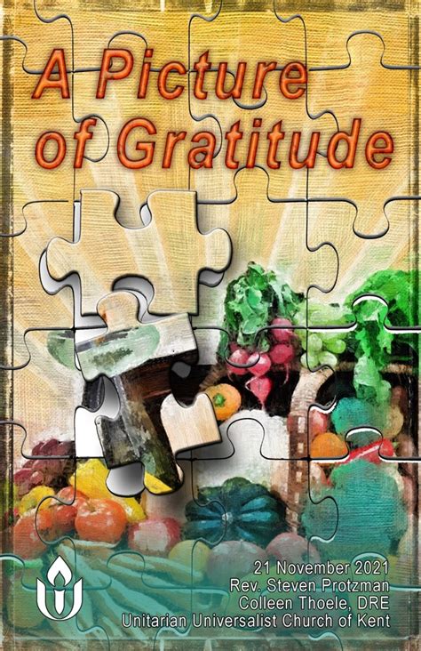 A Picture Of Gratitude Unitarian Universalist Church Of Kent Ohio