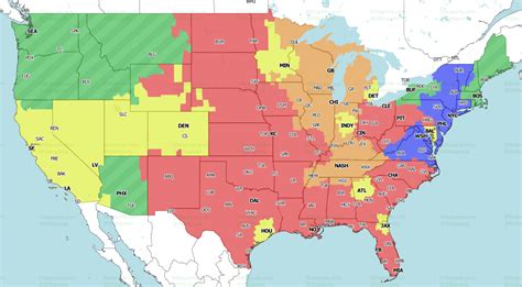 NFL Week 9 coverage map: TV schedule for CBS, Fox regional broadcasts ...