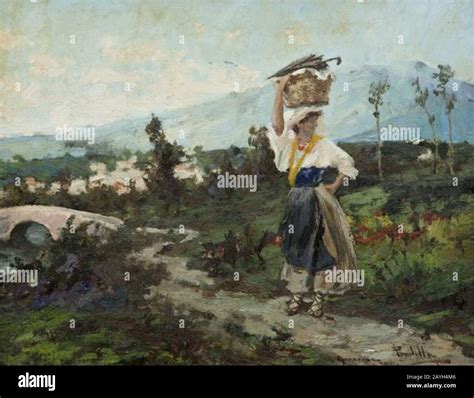 Francisco Pradilla Y Ortiz Campesina Stock Photo Alamy