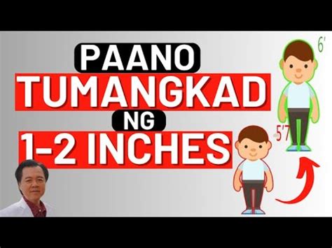 Paano Tumangkad Ng Inches By Doc Willie Ong Internist And