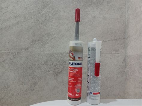 Герметик силиконовый затирка Plitonit PlitoSil Premium светло-серый 310 ...