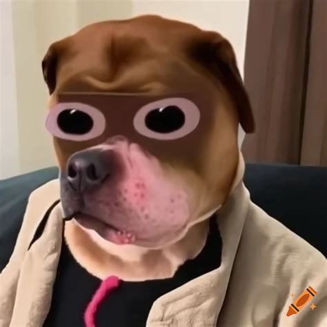 Dog With God Makeup Filter Meme On Craiyon