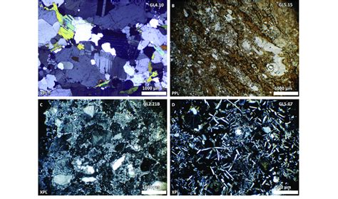 Transmitted Light Photomicrographs Of Representative Areas Of The Four