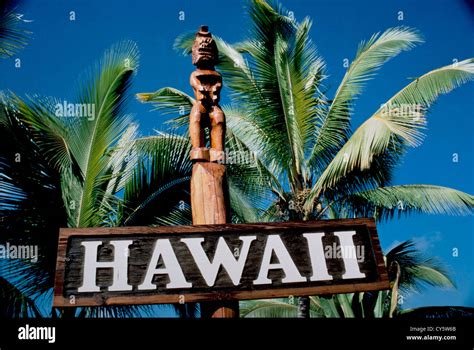 Hawaii Sign Stock Photo Alamy