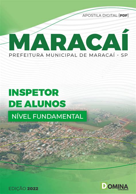 Apostila Digital Pref Maracaí SP 2022 Inspetor Alunos