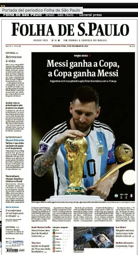 Messi Imortal Coroado O Melhor De Sempre Nas Capas Dos Jornais