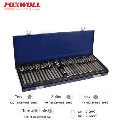 Multi-purpose Sizes 58PCS Spline Hex Torx Security Torx Screwdriver Bit ...