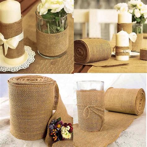 Big Sizes 1 Meter Burlap Natural Ribbon 10 Cm 12 Cm 15 Cm 30 Cm