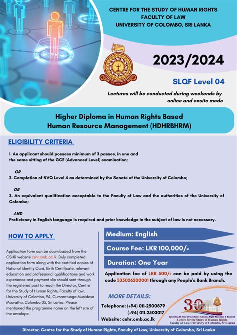 Higher Diploma In Human Rights Based Human Resource Management Centre