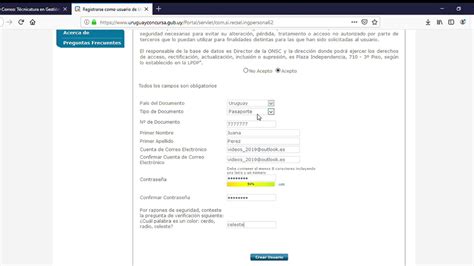 Registro De Usuario En El Portal De Uruguay Concursa Youtube