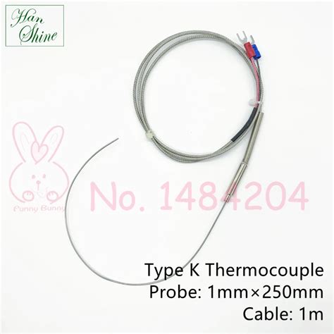 Type K Armoured Thermocouple Mm Mm Sus S Bendable Probe Shielded