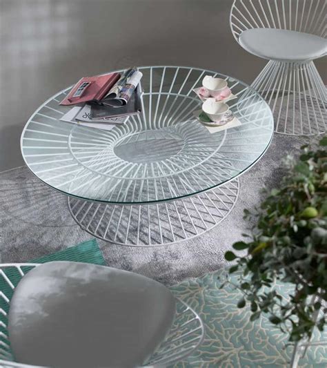 Mesa Redonda Con Tapa De Cristal Para Exterior IDFdesign