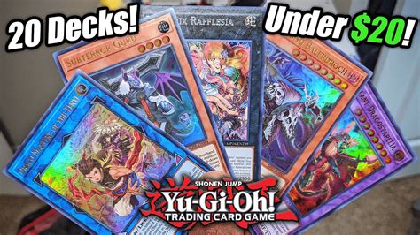 Yu Gi Oh 20 Deck Ideas Under 20 Youtube