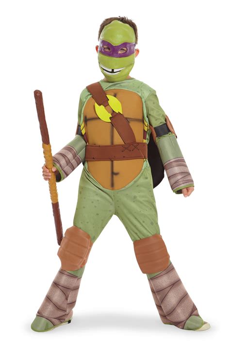 Teenage Mutant Ninja Turtle - Donatello Kids Costume with Vinyl Mask ...