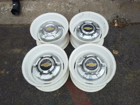 Custom Built X Chevy C Lug Steel Rims And Caps For Sale In