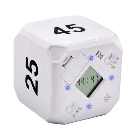 Cube Timer Kitchen Timer Gravity Sensor Flip Meditation Timer For Time