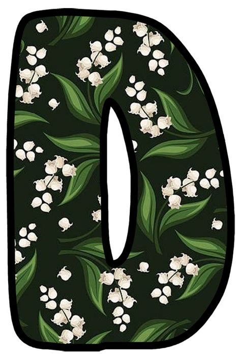 Buchstabe Letter D Alphabet Style Alphabet Design Lily Of The Valley