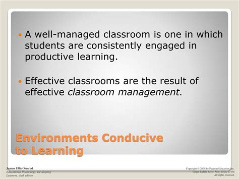 Ppt Creating A Productive Learning Environment Powerpoint Presentation Id229850