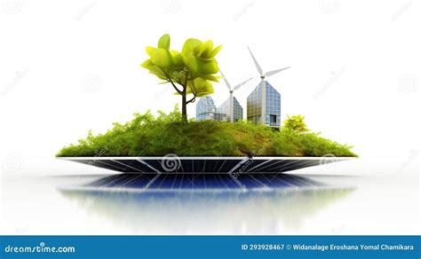 Sustainable Energy Powering A Greener Tomorrow Stock Illustration