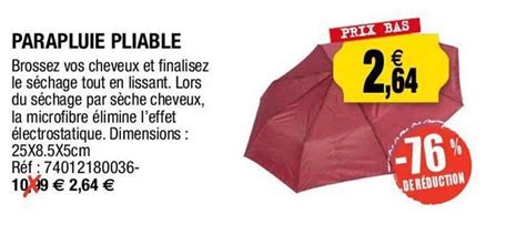 Promo Parapluie Pliable Chez Outiror Icatalogue Fr