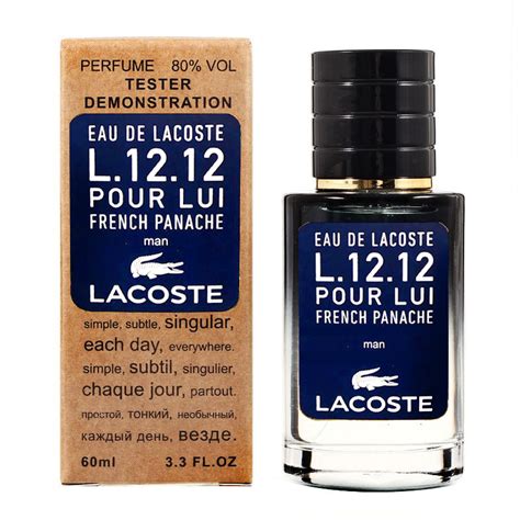 Lacoste Eau De L Pour Lui French Panache Tester Lux