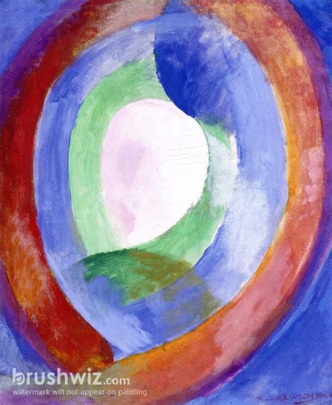 Circular Formes Moon No 1 By Robert Delaunay Oil Painting Reproduction